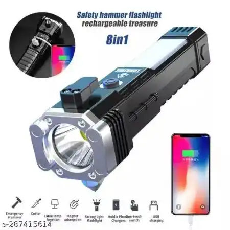Hammer Multi Tasking Led Flashlight-No Zoom (হালকা তাই হাতে কষ্ট নেই)